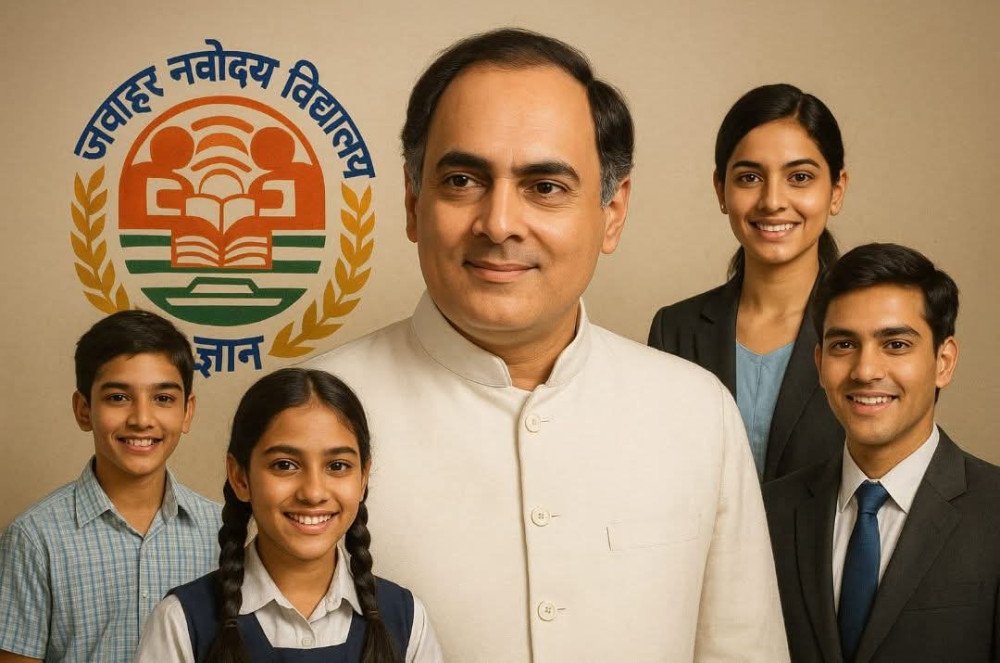 🌿 राजीव गांधी और नवोदय विद्यालयों की अमर धरोहर 🌿