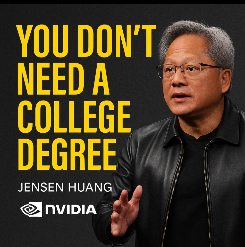“Nvidia CEO का बड़ा बयान: डिग्री नहीं, स्किल्ड ट्रेड्स ही जीतेंगे AI की रेस”